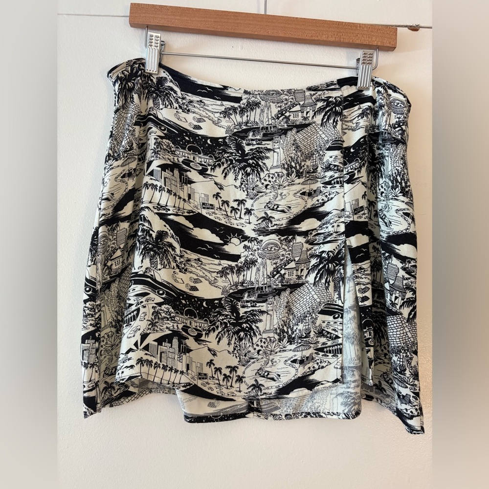 Reformation Printed Mini Skirt